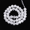 Transparent Crackle Glass Beads Strands GLAA-N053-10mm-11-2