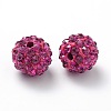 Polymer Clay Rhinestone Beads RB-C1438-10mm-A24-2