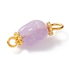 Natural Lavender Amethyst Links Connectors PALLOY-JF01091-03-2