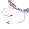 Natural Mixed Gemstone & Pearl Braided Bead Bracelets BJEW-JB09718-5