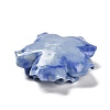 Synthetic Shell Dyed Carved Flower Connector Charms SHEL-D081-01B-3