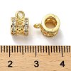 Brass Micro Pave Cubic Zirconia Tube Bails ZIRC-P112-02G-3