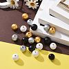 160 Pcs 4 Colors Painted Natural Wood Beads X1-WOOD-LS0001-01Q-4