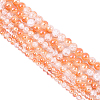 3 Strands 3 Styles Electroplated Crackle Glass Beads Strands EGLA-YW0005-12D-1