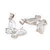 Brass Micro Clear Cubic Zirconia Peg Bails Pin Pendants KK-CBA6A75-51A-P-2
