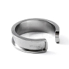 304 Stainless Steel Grooved Cuff Ring Settings RJEW-WH0009-01B-2