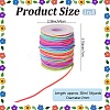 Segment Dyed Round Polyester Elastic Cord OCOR-WH20018-35B-2