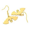 Halloween Theme 304 Stainless Steel Dangle Earrings for Women EJEW-F338-05G-2