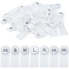 210Pcs 7 Styles Plastic Clothing Size Labels FIND-CY0001-86B-7