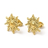 Ion Plating(IP) 304 Stainless Steel Sun Stud Earrings for Women EJEW-I281-21G-1