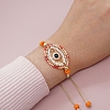 Friendship Evil Eye Loom Pattern Seed Beads Bracelets for Women BJEW-C011-40-1