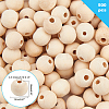 Unfinished Natural Wood Beads WOOD-PH0001-09C-2
