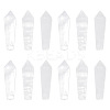 12Pcs Natural Quartz Crystal Pointed Beads G-OC0003-99-1