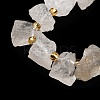 Raw Rough Natural Quartz Crystal Beads Strands G-Z087-A12-4