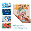 4Pcs 4 Style Linen Vertical Double Sided Garden Flag AJEW-CF0001-14-3