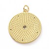 Brass Micro Pave Claer Cubic Zirconia Pendants KK-E068-VF009-2