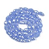 Opaque Solid Color Electroplate Glass Beads Strands X-EGLA-N013-J6mm-B06-2