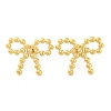 Ion Plating(IP) 304 Stainless Steel Stud Earrings for Women EJEW-N054-20G-1