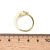 Brass Micro Pave Cubic Zirconia Cuff Rings for Women LS-RJEW-K312-01A-G-5
