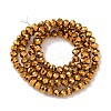 Electroplate Transparent Glass Beads Strands EGLA-A034-T4mm-UA01-5