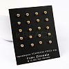 304 Stainless Steel Ball Stud Earrings EJEW-5558-4mm-G-2