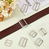 8Pcs 4 Styles Alloy Slider Buckles FIND-GF0007-01P-4