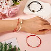 6Pcs 3 Style Alloy Enamel Heart Braided Bead Bracelets Set BJEW-TA0001-13-5