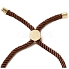 Half Finished Twisted Milan Rope Slider Bracelets FIND-G032-01G-18-3