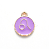 Alloy Enamel Pendants ENAM-S124-01A-01G-2