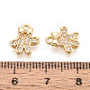 Brass Micro Pave Cubic Zirconia Charms KK-N263-147A-G-3