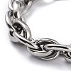 Tarnish Resistant 304 Stainless Steel Rope Chain Bracelets BJEW-I293-10P-2