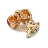 Golden Alloy Enamel Brooch LS-JEWB-K018-32J-G-2