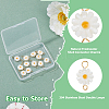 12Pcs Natural Freshwater Shell Flower Connector Charms PALLOY-HS00006-4