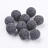 Unwaxed Natural Lava Rock Beads G-I190-16mm-B05-1