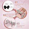 8Pcs 4 Styles Detachable Alloy Rhinestone Shoe Buckle Clips FIND-HY0003-90P-5