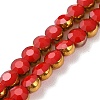 Electroplate Glass Beads Strands EGLA-A040-01A-1