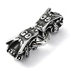 Tibetan Style 304 Stainless Steel Spring Gate Rings FIND-Z046-04AS-02-2