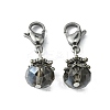 Electroplate Faceted Glass Pendants HJEW-TAC0004-15-1