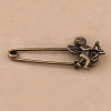 Tibetan Style Alloy Brooches JEWB-N0004-003L-1