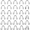 180Pcs 3 Size 304 Surgical Stainless Steel Wire Guardian and Protectors STAS-BBC0003-51-1