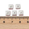 Brass Rhinestone Spacer Beads RSB072-08S-2