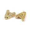 Brass Micro Pave Clear Cubic Zirconia Pendants KK-Z041-01G-A-2