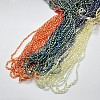 Electroplate Glass Beads Strands EGLA-J013-4X6mm-FM3-1