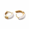 Ion Plating(IP) Enamel Hoop Earrings EJEW-G344-02G-07-2
