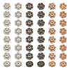  24Pcs 3 Colors Alloy & Brass Snap Buttons FIND-NB0003-65-1