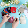 24Pcs 12 Colors Burlap Packing Pouches Drawstring Bags ABAG-BBC0001-09-3