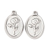 304 Stainless Steel Pendants STAS-I358-12P-07-1