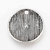 Tibetan Style Alloy Pendants X-TIBEP-Q078-22AS-RS-5