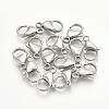 Tarnish Resistant 304 Stainless Steel Lobster Claw Clasps STAS-T029-15-1