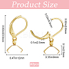 60Pcs 304 Stainless Steel Leverback Earring Findings STAS-SP0001-21G-2